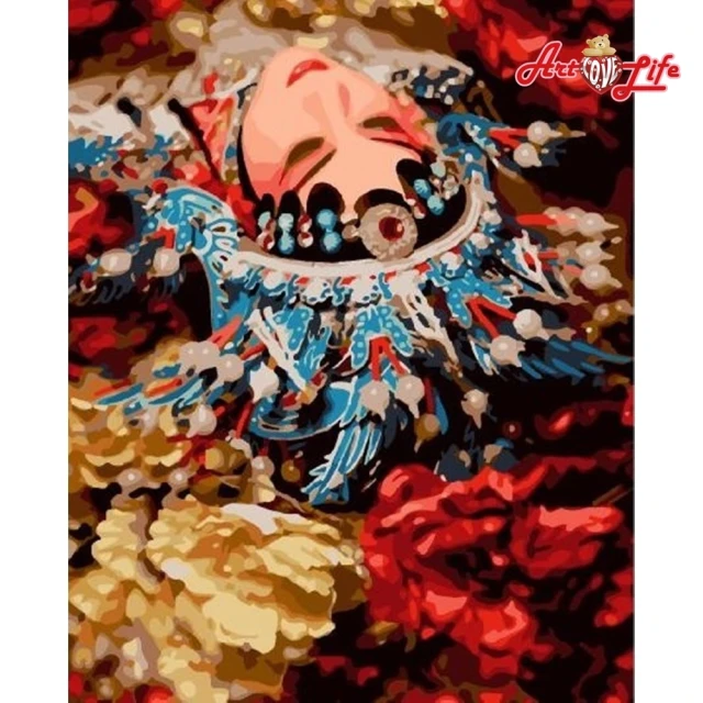 【ArtLife 藝術生活】TW035台灣風情誌–霸王別姬40*50CM(數字油畫 DIY DIY數字油畫 交換禮物 畫畫玩具)