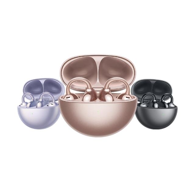 華為 HUAWEI FreeClip 開放式耳夾式藍芽耳機，輕巧僅5.6g±0.3g，支援防水防潑水功能，內建麥克風適合通話與音樂享受。相容 Android 與 iOS 系統，顏色選擇星空黑或流光紫，充電盒45.5g±2g，中國原產地，一年保固。NCC 認證 CCAK23LP1890T8，BSMI R36368。適合日常佩戴，提供員購及贈品採購，詳情請參品牌官網。