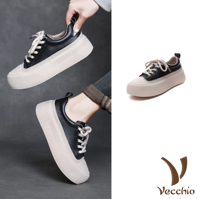 Vecchio 真皮短靴 厚底短靴/真皮頭層牛皮保暖厚絨舒適