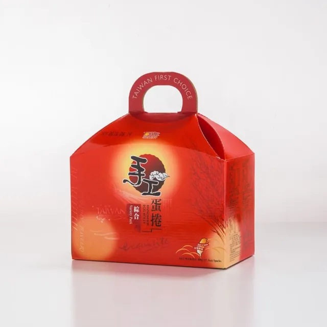 【福義軒】綜合手工蛋捲 年菜年節禮盒 490g(芝麻/機能/優格/巧克力/咖啡)