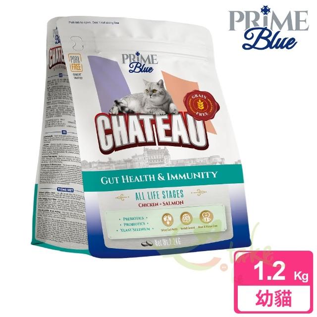 【藍帶無穀】莊園無穀貓食 腸道免疫配方 1.2kg 雞肉+鮭魚(幼母貓 全齡貓 貓飼料 無穀飼料 寵物飼料)