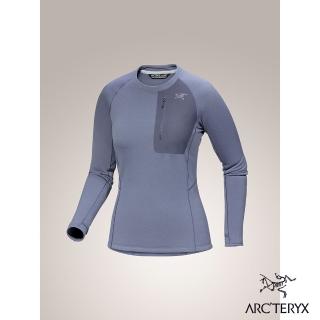 【Arcteryx 始祖鳥官方直營】女 Kyanite 刷毛圓領衫(雲層藍)