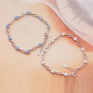 【Porabella】S999純銀手鍊 水晶之戀手鍊 甜美風手鍊 小眾精緻 真愛手鍊 純銀手鍊Bracelet