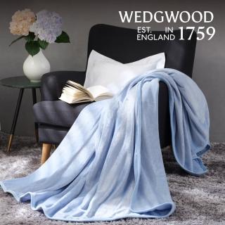 【WEDGWOOD】法蘭絨簡約素色單層毛毯(雙人｜任選)