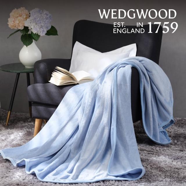 【WEDGWOOD】法蘭絨簡約素色單層毛毯(雙人｜任選)