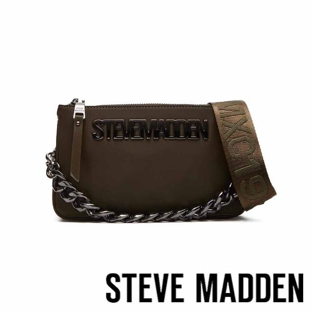 【steve madden】BNICCO-V 雙層粗鍊手提斜背包(墨綠色)