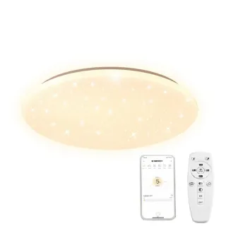 【聚美照明】110V星空吸頂燈 LED全光譜護眼 60CM 8000lm 智能高亮護眼款(6-8坪吸頂燈/三色無極調光)