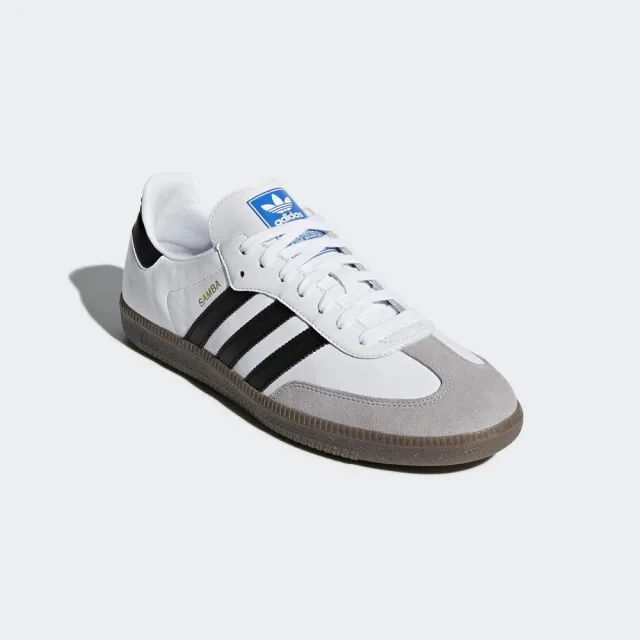 【adidas 愛迪達】SAMBA OG 經典鞋(ORIGINALS 休閒鞋 B75806白/B75807黑)