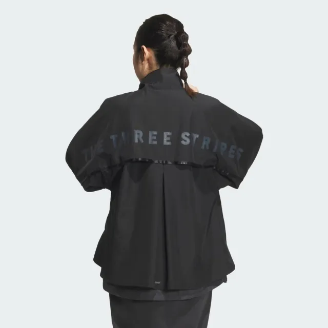 【adidas 愛迪達】Word Woven JKT 女 立領外套 運動外套 休閒穿搭 黑(JN9954)