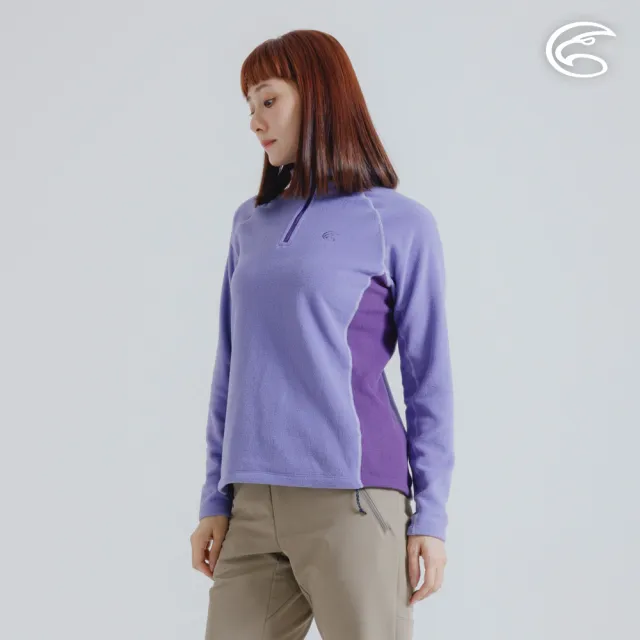 【ADISI】女半門襟OceanPure溫控消臭抗靜電保暖衣 AL2421042(磨毛 鬆餅紋 抗靜電 彈性 吸濕 速乾)