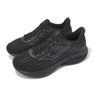 【MIZUNO 美津濃】慢跑鞋 Wave Inspire 21 男鞋 超寬楦 黑 波浪片 支撐 運動鞋 美津濃(J1GC2545-03)