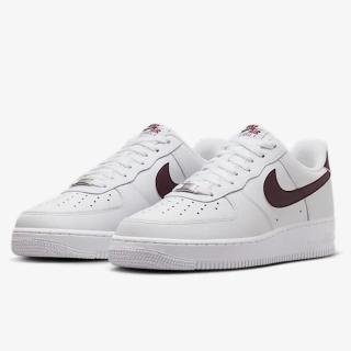 【NIKE 耐吉】AIR FORCE 1 07 白酒紅 休閒鞋 男鞋 運動鞋(FJ4146-112)