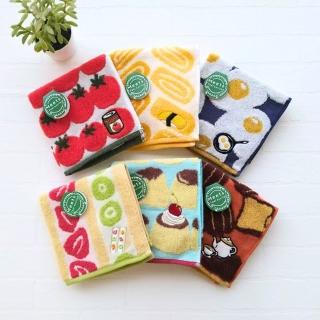 【GuuGuu】今治早安緹花刺繡手帕三入組(吸水親膚/可愛刺繡/掛環設計/日本製)