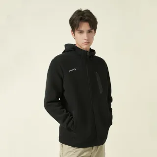 【ELLE ACTIVE】男款 運動連帽外套-黑色(EA24W2M6101#99)