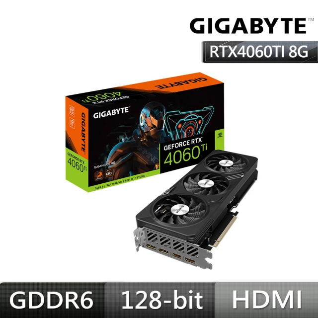 GIGABYTE 技嘉 RTX4060Ti GAMING O GIGABYTE 技嘉 RTX4060Ti GAMING OC 8G 顯示卡+保銳 銅競魔 850W 銅牌 黑 電源供應器(V+P組合包)