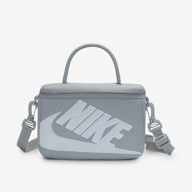 【NIKE 耐吉】側背包 斜背包 小包 運動小包 隨身小包 NK MINI SHOEBOX CROSSBODY 灰 FN3059012