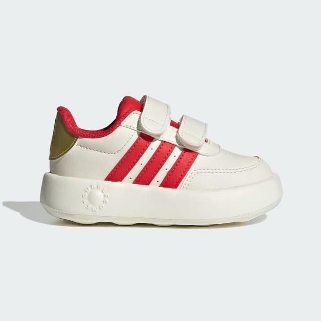 【adidas 愛迪達】Breaknet 2.0 CNY CF I 小童 運動休閒鞋 新年款 穿搭 米白 紅金(JR5868)