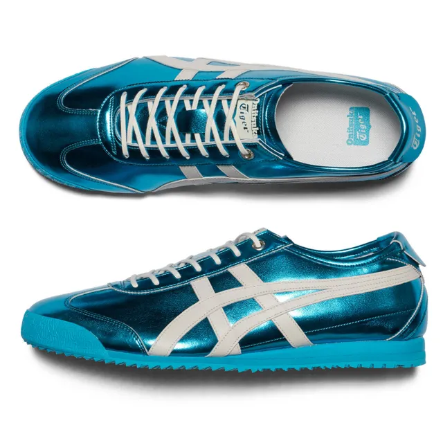 Onitsuka Tiger】鬼塚虎官方旗艦店金屬感藍色MEXICO 66 SD
