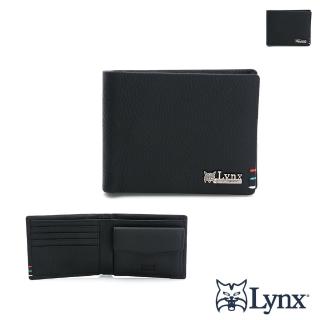 【Lynx】美國山貓自然紋進口牛皮雙開零錢袋5卡短皮夾