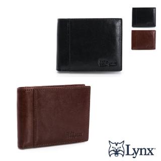 【Lynx】美國山貓NAPA進口牛皮雙開9卡零錢袋短皮夾-共2色