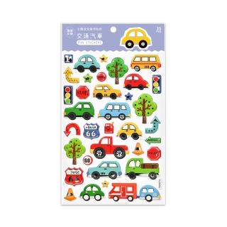 【風車圖書】交通汽車(立體造形裝飾趣味貼紙)