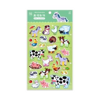 【風車圖書】農場動物(立體造形裝飾趣味貼紙)