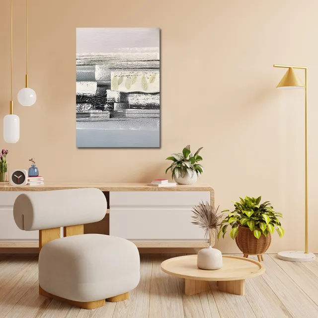 【御畫房】當代國家級展覽畫家 抽象系列手繪油畫70×100cm(DB-058)