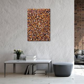 【御畫房】當代國家級展覽畫家 抽象系列手繪油畫70×100cm(DB-053)