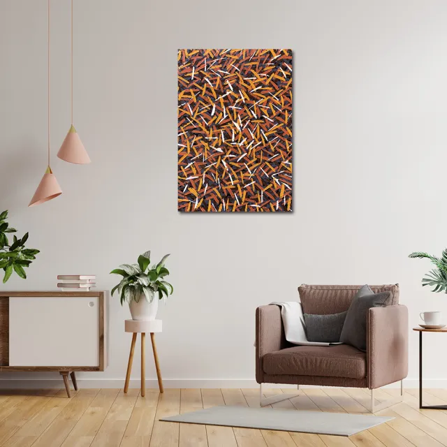 【御畫房】當代國家級展覽畫家 抽象系列手繪油畫70×100cm(DB-053)