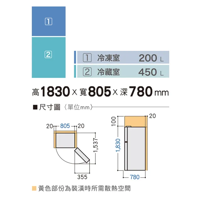 【Panasonic 國際牌】650公升新一級能效智慧節能雙門變頻冰箱-晶漾黑(NR-B651TV-K)