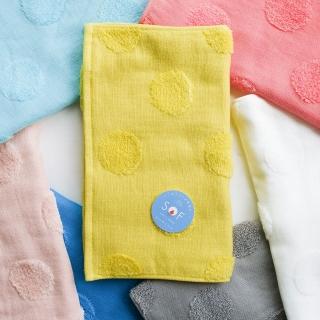 【KONTEX】日本今治認證SOF點點長毛巾 33X80CM(100% 日本製)