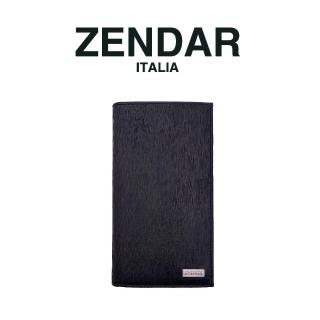 【ZENDAR】臺灣總代理 限量1折 頂級牛皮極光紋16卡長夾 安東尼奧系列 全新專櫃展示品(黑色 送禮盒提袋)