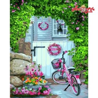 【ArtLife 藝術生活】DT028度假小屋40*50CM(數字油畫 DIY DIY數字油畫 交換禮物 畫畫玩具)