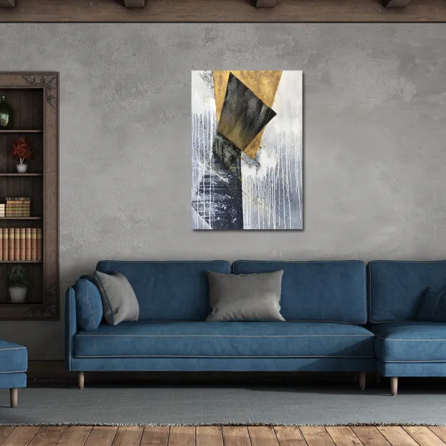 【御畫房】當代國家級展覽畫家 抽象系列手繪油畫70×100cm(DB-034)