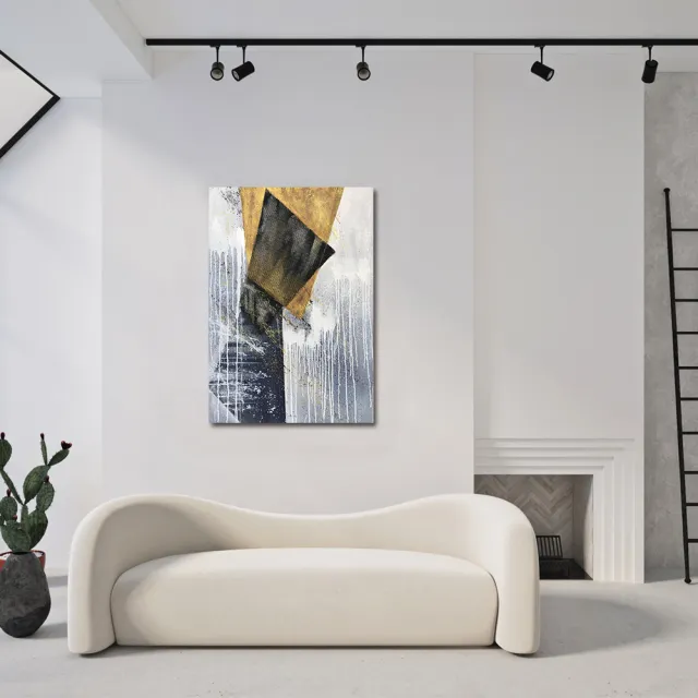 【御畫房】當代國家級展覽畫家 抽象系列手繪油畫70×100cm(DB-034)
