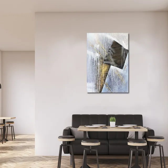 【御畫房】當代國家級展覽畫家 抽象系列手繪油畫70×100cm(DB-035)