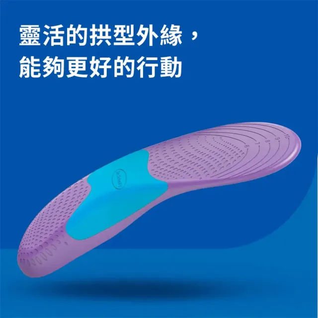 【Scholl 爽健】舒緩鞋墊 肌肉疲勞適用久走型(男/女用)