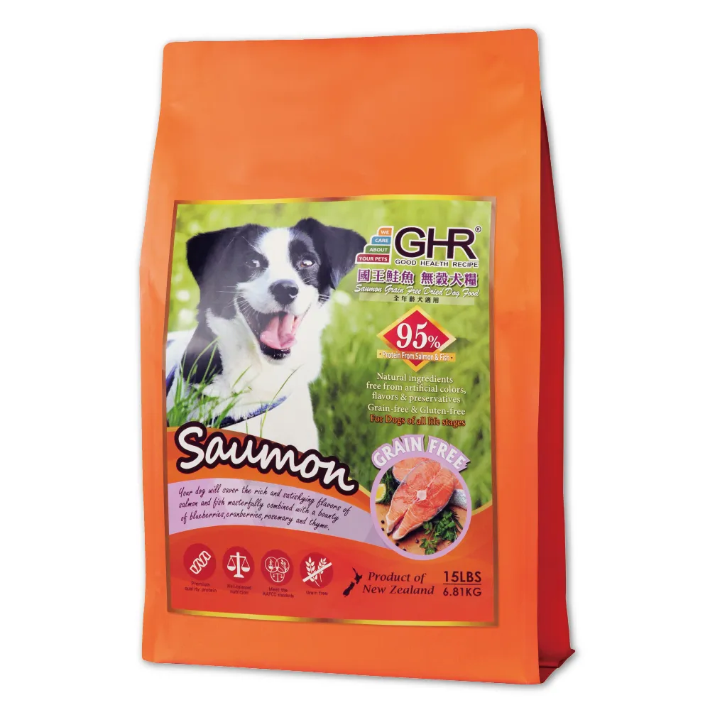 即期品【GHR健康主義】無穀犬糧-國王鮭6.81KG(效期2025/12/10 紐西蘭 犬飼料 狗飼料 狗糧)