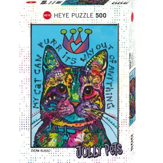 【雷諾瓦】我的貓會呼嚕叫/500片拼圖/Jolly Pets/Dean Russo/HEYE(桌遊/益智/裝飾/送禮/禮物/療癒)