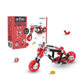 【以色列theOffbits】機械積木:摩托車(專屬大孩子的STEAM創意玩具)