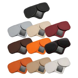 【bebehome】鷹視時尚車用遮陽板多功能雙磁吸眼鏡票卡收納夾(多功能車用墨鏡雙夾 票卡夾)