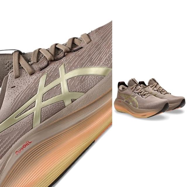 【asics 亞瑟士】GEL-NIMBUS 27 LUXE 男款 慢跑鞋 一般楦(1011C030-020 奢華 灰褐色 緩衝 亞瑟膠 白金系列)