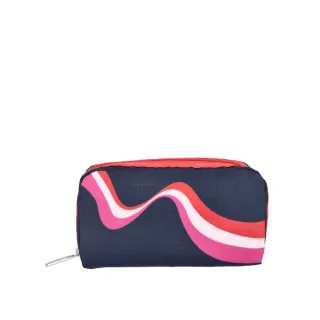 【LeSportsac官方直營】輕量尼龍 長形化妝包(6511 復古熱浪)