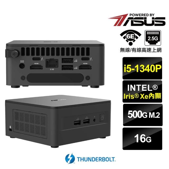 【ASUS 華碩】NUC i5十二核{朧月鐵衛II} 迷你電腦(i5-1340P/16G/500GB M.2)