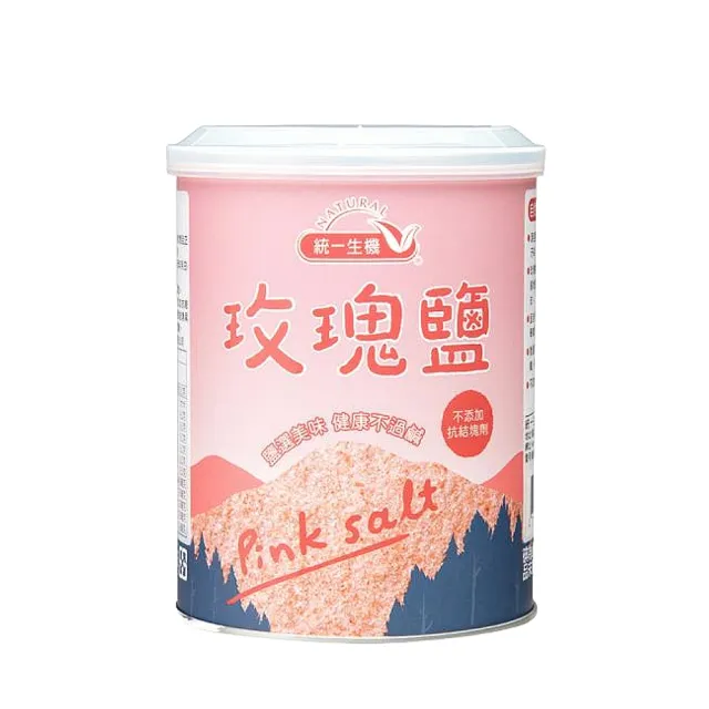 【統一生機】統一生機玫瑰鹽600g-大罐(來自喜馬拉雅山脈鹽礦)