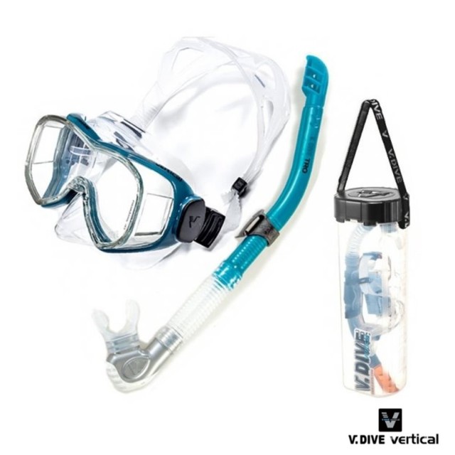 【V.DIVE】威帶夫潛水面鏡呼吸管組 TC301(浮潛深潛水肺潛水面鏡)
