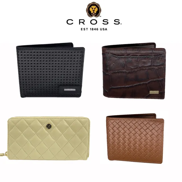 【CROSS】X POLICE 限量2折 頂級小牛皮女用長夾男用皮夾 全新專櫃展示品(送禮盒提袋 送禮/現貨)