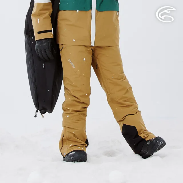 【ADISI】男SMAWARM海洋溫控防水防風透氣雪褲 AP2421095 金銅 S-3XL(滑雪褲 保暖長褲 蚵殼棉 海洋紗)