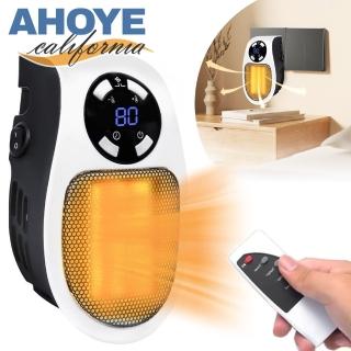 【AHOYE】液晶定時壁掛無線遙控暖風機(電暖器 掛暖機 加熱器 暖氣機)