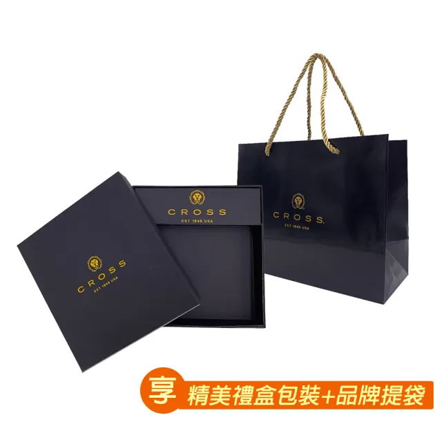 【CROSS】台灣總經銷 限量1折 頂級小牛皮山形拉鍊長夾 莫妮卡系列 全新專櫃展示品(發財金 送禮盒提袋)